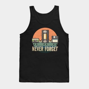 Cassette Never forget Vintage Tank Top